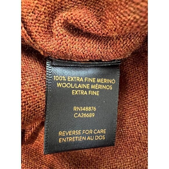 NWT GOOD MAN BRAND Size XL MVP Slim Fit Notch Neck Wool Sweater brown MSRP$185 - Picture 8 of 11